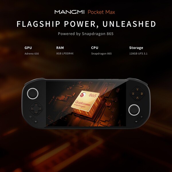 Mangmi Pocket Max будет работать на базе процессора Snapdragon 865. (Источник изображения: Mangmi)
