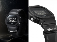 Часы Casio G-Shock x Sole DXB, изображенные на черном и белом фоне. (Источник изображения: gshock_mea on Instagram - отредактировано)
