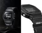 Часы Casio G-Shock x Sole DXB, изображенные на черном и белом фоне. (Источник изображения: gshock_mea on Instagram - отредактировано)