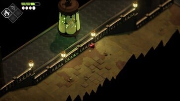 На изображении: скриншот игрового процесса Death's Door.
