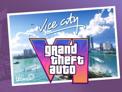 Показан баннер GTA 6 Vice City с логотипом (Источник изображения: Rockstar Games с правками)