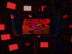 Обновлённая коллекция Indie Fears включает в себя большинство игр, входивших в прошлогодний набор. На изображении: Steam Deck с запущенной игрой Mouthwashing (редактировано).