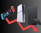 Снижение продаж консолей в марте 2025 года (Источник изображения: Nintendo of America, Microsoft Xbox Gaming, Sony PlayStation с правками)