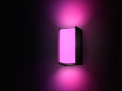 Новый наружный настенный светильник Turaco от Philips Hue (на фото) предлагает белое и цветное освещение. (Источник изображения: Philips Hue)