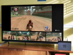 Рекламное изображение док-станции Nintendo Switch 2 с игрой в Mario Kart World (источник изображения: Nintendo)