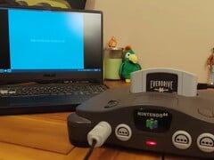 Снимок экрана Windows CE 2.11, работающего на Nintendo 64