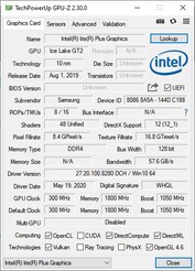 Samsung Galaxy Book Flex 13.3 - GPU-Z