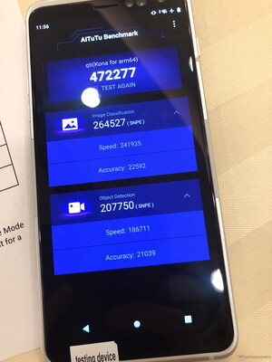 Результат референсного устройства со Snapdragon 865 на AiTuTu.
