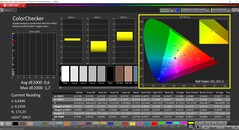 CalMAN ColorChecker (после калибровки, DCI-P3)