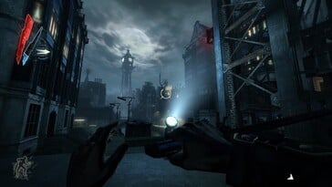 На снимке: скриншот игрового процесса из игры «Dishonored».