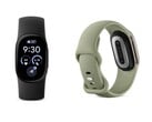 Fitbit Edge в цветах Obsidian и Olive.