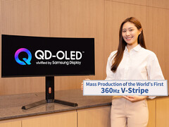 Первый монитор V-Stripe QD-OLED с частотой обновления 360 Гц. (Источник изображения: Samsung Display)