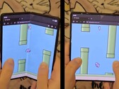 Foldy Bird, созданная Ребаном, - это специальная версия Flappy Bird, которая заставляет пользователей складных игр буквально хлопать экранами. (Источник изображения: @Rebane2001 через X, отредактировано)