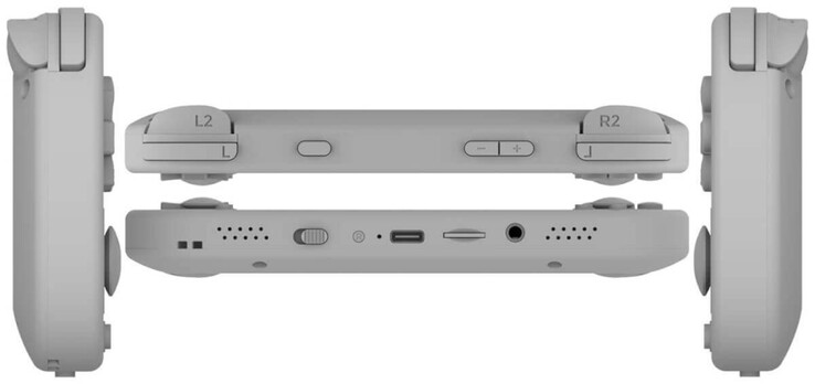 TrimUI Smart Pro S с разных ракурсов. (Источник изображения: Baidu)