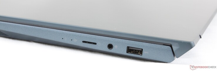 Правая сторона: слот microSD, комбинированный аудио разъем, USB 3.1 Gen. 1 Type-A