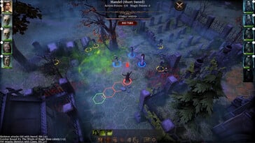 На изображении: скриншот игрового процесса из игры «The Necromancer's Tale».