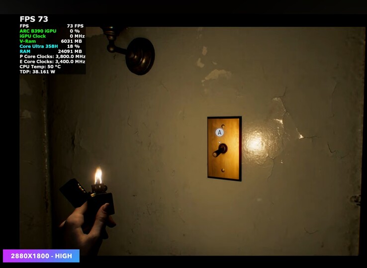 Производительность OneXPlayer Super V в игре Resident Evil Requiem.