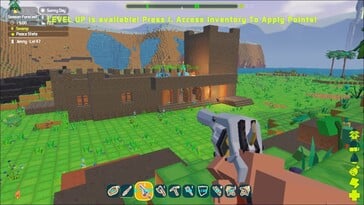 На изображении: скриншот игрового процесса из игры PixARK.