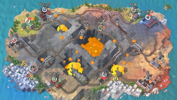 На изображении: скриншот игрового процесса из игры «Train Valley 2».