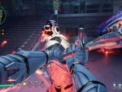 В игре Deadzone: Rogue игроки сражаются в процедурно генерируемых комнатах и захватывают элементарные улучшения. На снимке - игровой скриншот. (Источник изображения: Steam)