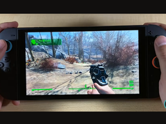 Снимок экрана Fallout 4, запущенного на Nintendo Switch 2