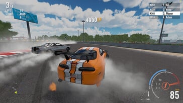 На иллюстрации: Скриншот игрового процесса из игры First Racer.