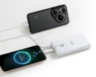 Power Bank со встроенным кабелем (100 Вт 12000) от Huawei (на фото) появился в Китае. (Источник изображения: Huawei)