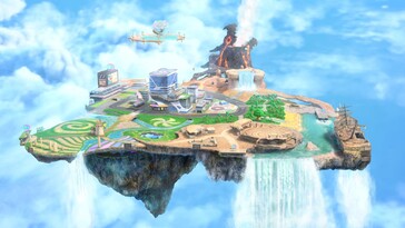 Зона режима City Trial показана в игре Kirby Air Riders (Источник изображения: Nintendo)