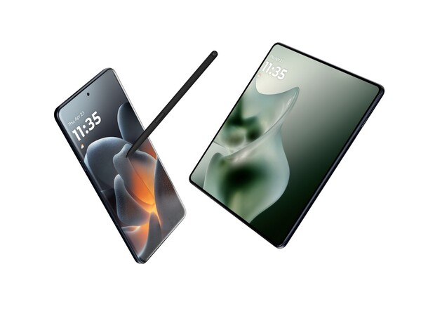 Moto Pen Ultra рядом с Motorola Signature и Razr Fold. (Источник изображения: Motorola)