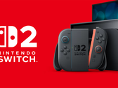 Консоль Nintendo Switch 2, изображенная справа от логотипа
