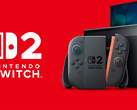 Консоль Nintendo Switch 2, изображенная справа от логотипа