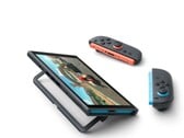 Nintendo Switch 2 на подставке с отсоединенными контроллерами Joy-Con.