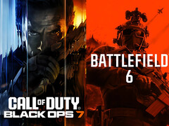 Баннеры Call of Duty: Black Ops 7 и Battlefield 6 показаны бок о бок (Источник изображения: Steam, Sony PlayStation с правками)