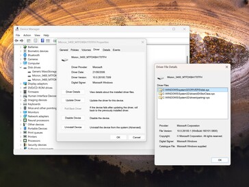 Стоковый драйвер Windows активен до взлома.