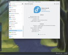 Среда рабочего стола под управлением Fedora Linux pictured.