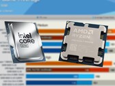 Начальная цена Intel Core Ultra 9 285K составляет 589 долларов, а Ryzen 7 9800X3D - 479 долларов (Источник изображения: Intel, Notebookcheck, Hardware Unboxed на YouTube, отредактировано)