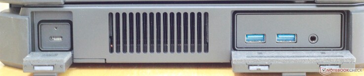 Слева: USB C 3.1 Gen 1, охлаждение, 2x USB 3.0 Type A, аудиопорт