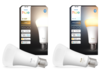 Умные лампочки Philips Hue A67 E27 White (слева) и White ambiance (справа) 1600. (Источник изображения: Philips Hue)