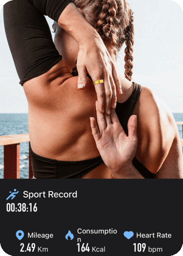 Умное кольцо Qring Titan Pro записывает пройденные шаги, сожженные калории, а также время, проведенное в активном состоянии (Источник изображения: Qring)