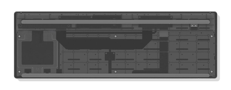 Клавиатура имеет модульную конструкцию, характерную для Framework.
