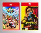 Стартовые игры для Switch 2: Mario Kart World и Cyberpunk 2077 (Источник изображения: Game UK, JB Hi-Fi с редактированием)
