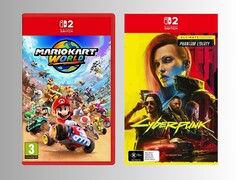 Стартовые игры для Switch 2: Mario Kart World и Cyberpunk 2077 (Источник изображения: Game UK, JB Hi-Fi с редактированием)