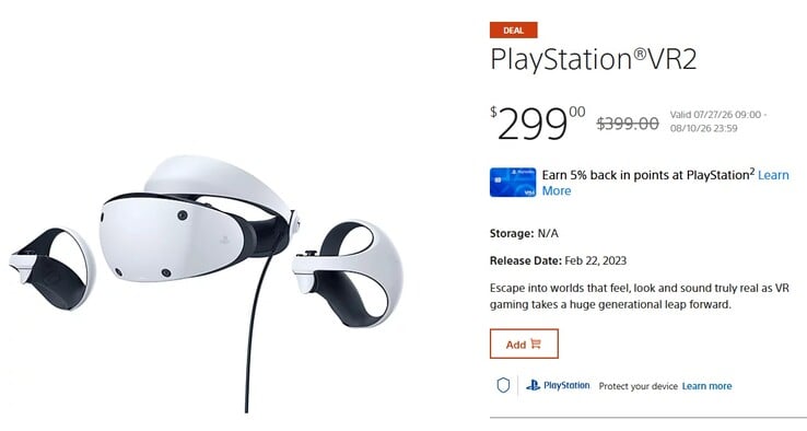 PSVR 2 предлагается со скидкой в 100 долларов. 