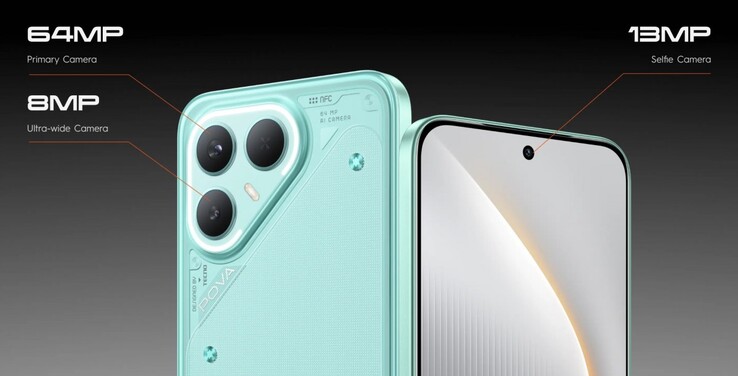 Tecno Pova 7 Pro может похвастаться 64 МП основной камерой Sony IMX682 (Источник изображения: Tecno)