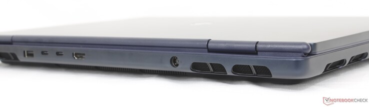 Задняя панель: USB-A 3.2 Gen. 1 (5 Гбит/с), 1x USB-C Thunderbolt 4 w/ DisplayPort 2.1 (40 Гбит/с), 1x USB-C 3.2 Gen. 2 w/ DisplayPort + Power Delivery (10 Гбит/с), HDMI 2.1, сетевой адаптер