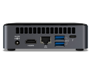 Задняя сторона Intel NUC10i5FNKPA (Изображение: Intel)