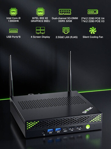 Возможности подключения NucBox K10 (Источник изображения: GMKtec)