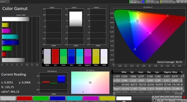 CalMAN: Colour Space – Стандартный профиль, sRGB