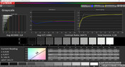 Grayscale: DCI-P3 (профиль: расширенный, цветовая температура: теплая)