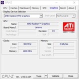 CPU-Z: AMD Radeon graphics